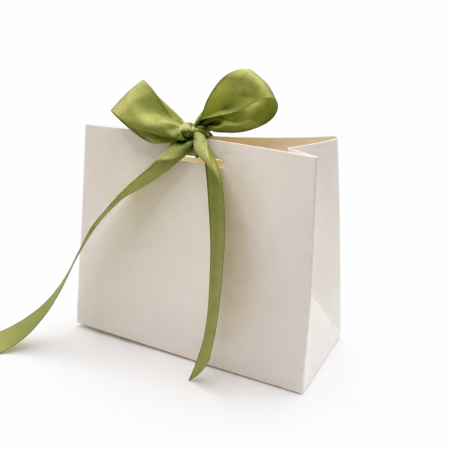 10أكياس كرتون مع شبرة خضرة لتوزيعات